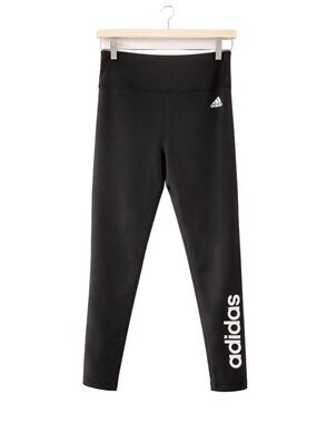Adidas Black Primegreen Leggings Size M High Rise Athletic